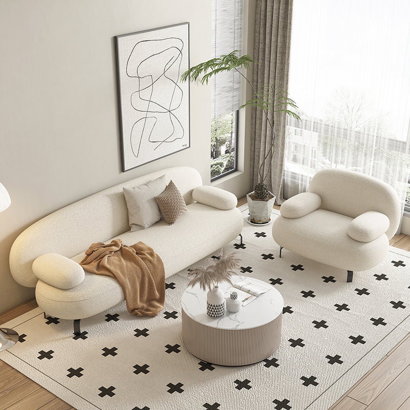 Contemporary Solid Color Sofa 31.49" Wide Pillow Top Arm Sofa Clearhalo 'furn' 'furn_sofas' 'Furniture' 'Living Room Furniture' 'Sofa' 'sofas' 7446113