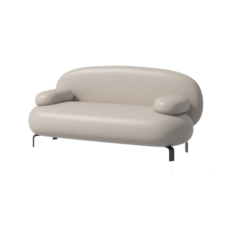 Contemporary Solid Color Sofa 31.49" Wide Pillow Top Arm Sofa 67"L x 31"W x 27.5"H Tech Cloth Clearhalo 'furn' 'furn_sofas' 'Furniture' 'Living Room Furniture' 'Sofa' 'sofas' 7446115