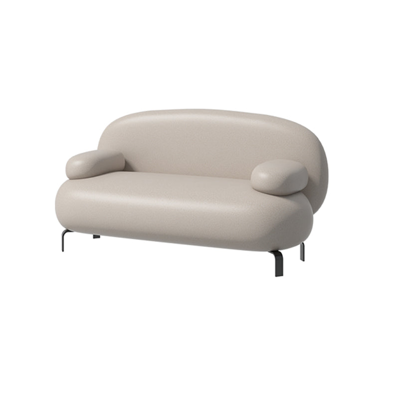 Contemporary Solid Color Sofa 31.49" Wide Pillow Top Arm Sofa 55"L x 31.5"W x 27.5"H Tech Cloth Clearhalo 'furn' 'furn_sofas' 'Furniture' 'Living Room Furniture' 'Sofa' 'sofas' 7446117