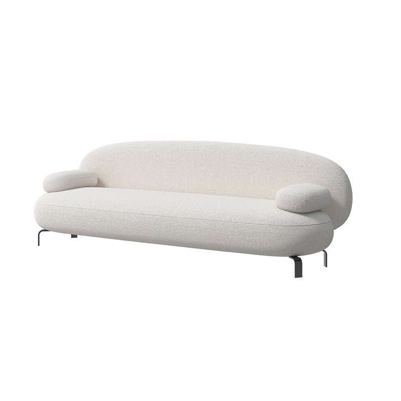 Contemporary Solid Color Sofa 31.49" Wide Pillow Top Arm Sofa 94.5"L x 31.5"W x 27.6"H Wool Clearhalo 'furn' 'furn_sofas' 'Furniture' 'Living Room Furniture' 'Sofa' 'sofas' 7446121