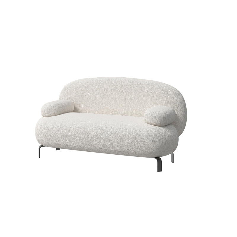 Contemporary Solid Color Sofa 31.49" Wide Pillow Top Arm Sofa 55"L x 31.5"W x 27.5"H Wool Clearhalo 'furn' 'furn_sofas' 'Furniture' 'Living Room Furniture' 'Sofa' 'sofas' 7446128