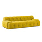Scandinavian Style Solid Color Sofa 41.33" Wide Tufted Back Sofa