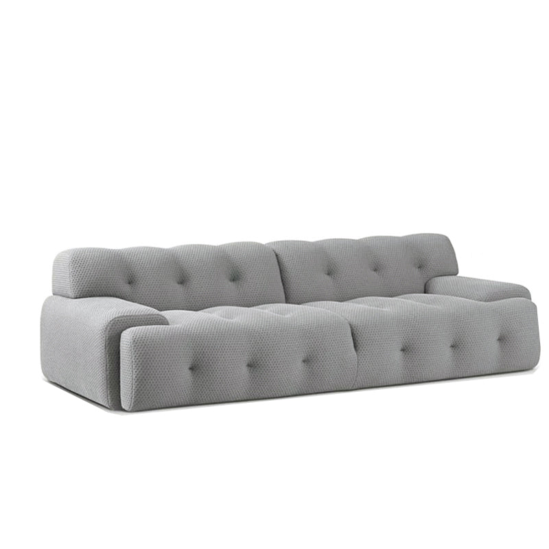 Scandinavian Style Solid Color Sofa 41.33" Wide Tufted Back Sofa