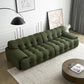 Scandinavian Style Solid Color Sofa 41.33" Wide Tufted Back Sofa