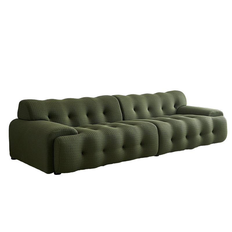 Scandinavian Style Solid Color Sofa 41.33" Wide Tufted Back Sofa