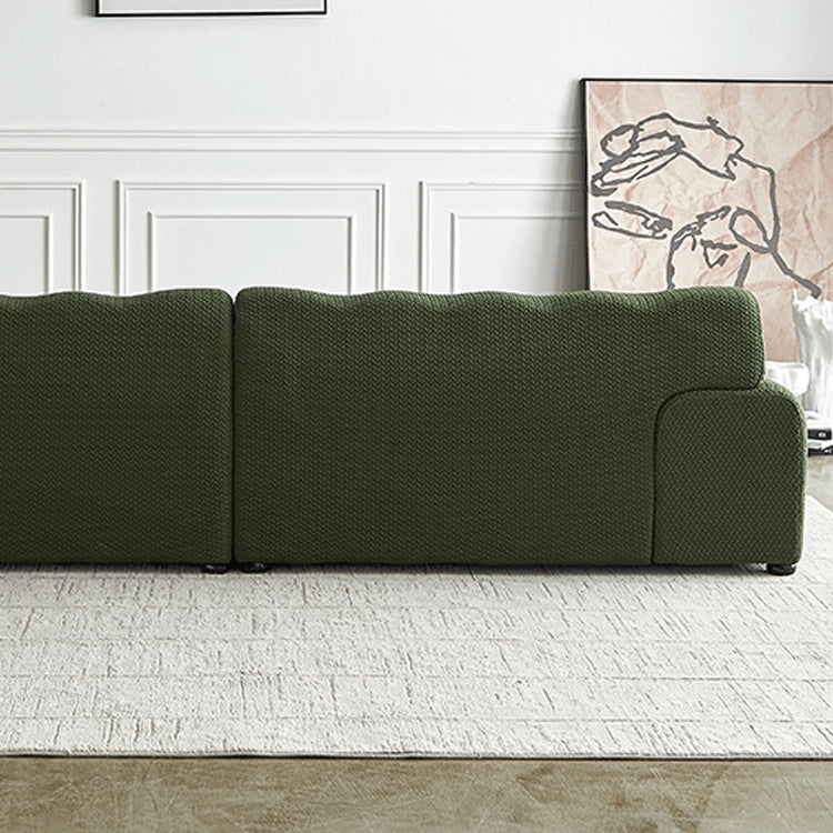 Scandinavian Style Solid Color Sofa 41.33" Wide Tufted Back Sofa