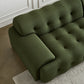 Scandinavian Style Solid Color Sofa 41.33" Wide Tufted Back Sofa