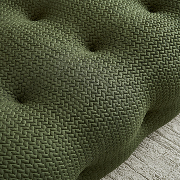 Scandinavian Style Solid Color Sofa 41.33" Wide Tufted Back Sofa