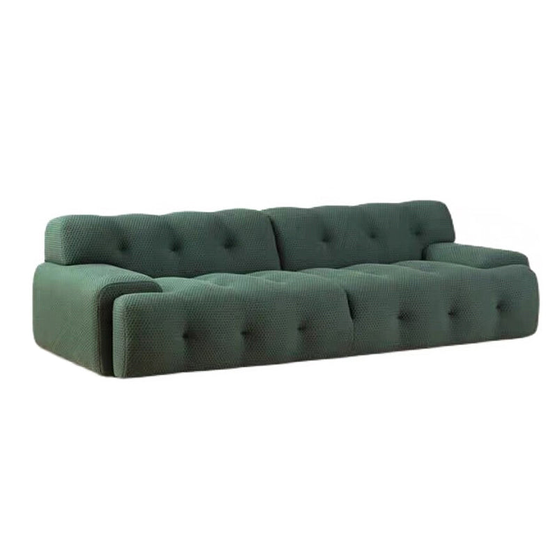 Scandinavian Style Solid Color Sofa 41.33" Wide Tufted Back Sofa