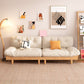 Scandinavian Solid Color Sofa 32.67" Wide Armless Tufted Back Sofa