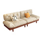 Scandinavian Solid Color Sofa 32.67" Wide Armless Tufted Back Sofa
