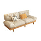 Scandinavian Solid Color Sofa 32.67" Wide Armless Tufted Back Sofa