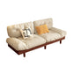 Scandinavian Solid Color Sofa 32.67" Wide Armless Tufted Back Sofa