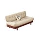 Scandinavian Solid Color Sofa 32.67" Wide Armless Tufted Back Sofa