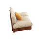 Scandinavian Solid Color Sofa 32.67" Wide Armless Tufted Back Sofa