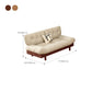 Scandinavian Solid Color Sofa 32.67" Wide Armless Tufted Back Sofa