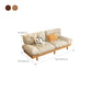 Scandinavian Solid Color Sofa 32.67" Wide Armless Tufted Back Sofa