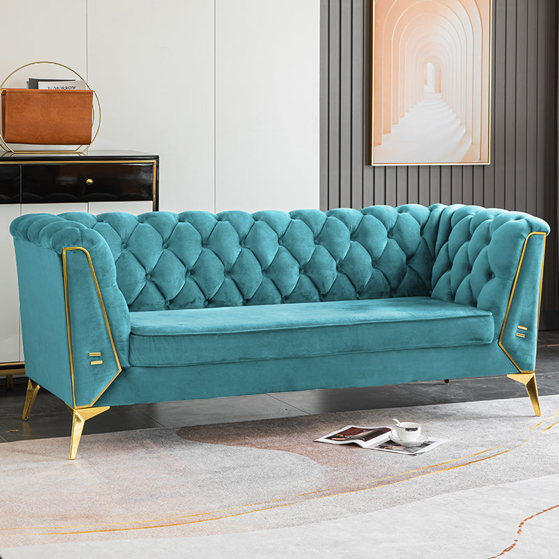 Sofa de couleur unie scandinave 28,74 "Wired Wood Frame Tuxedo bras SOFA