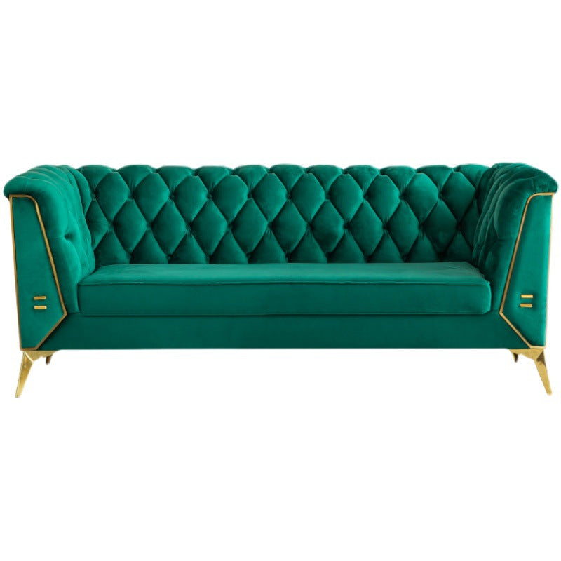 Sofa de couleur unie scandinave 28,74 "Wired Wood Frame Tuxedo bras SOFA