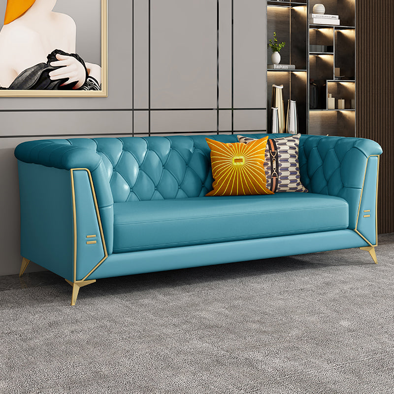 Sofa de couleur unie scandinave 28,74 "Wired Wood Frame Tuxedo bras SOFA