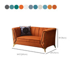 Sofa de couleur unie scandinave 28,74 "Wired Wood Frame Tuxedo bras SOFA