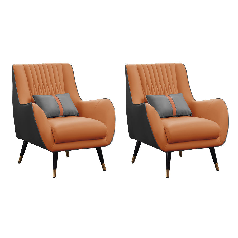 Solid Wood Accent Armchair Water-Resistant Lounge Chair for Living Room