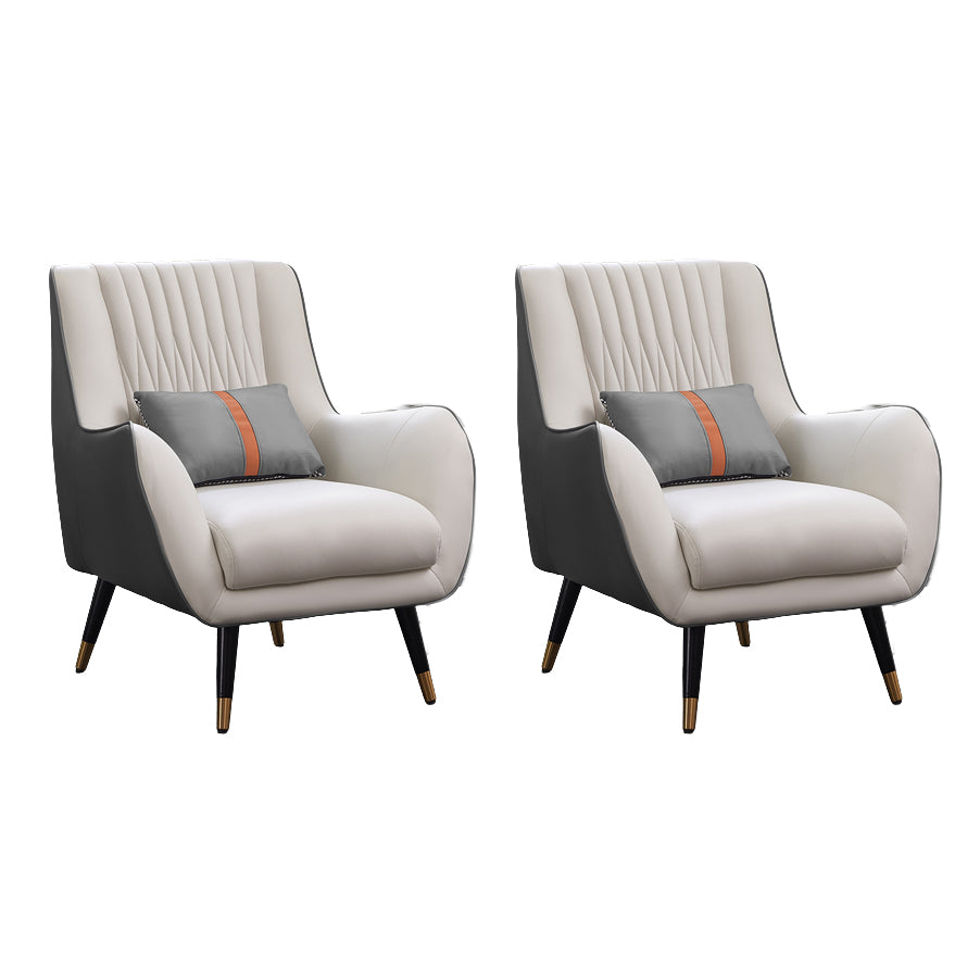 Solid Wood Accent Armchair Water-Resistant Lounge Chair for Living Room