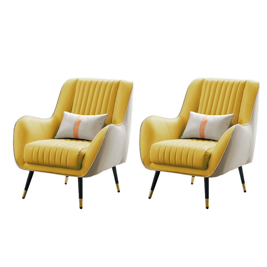 Leather Lounge Chair Arms Included Lounge Accent Chair for Living Room