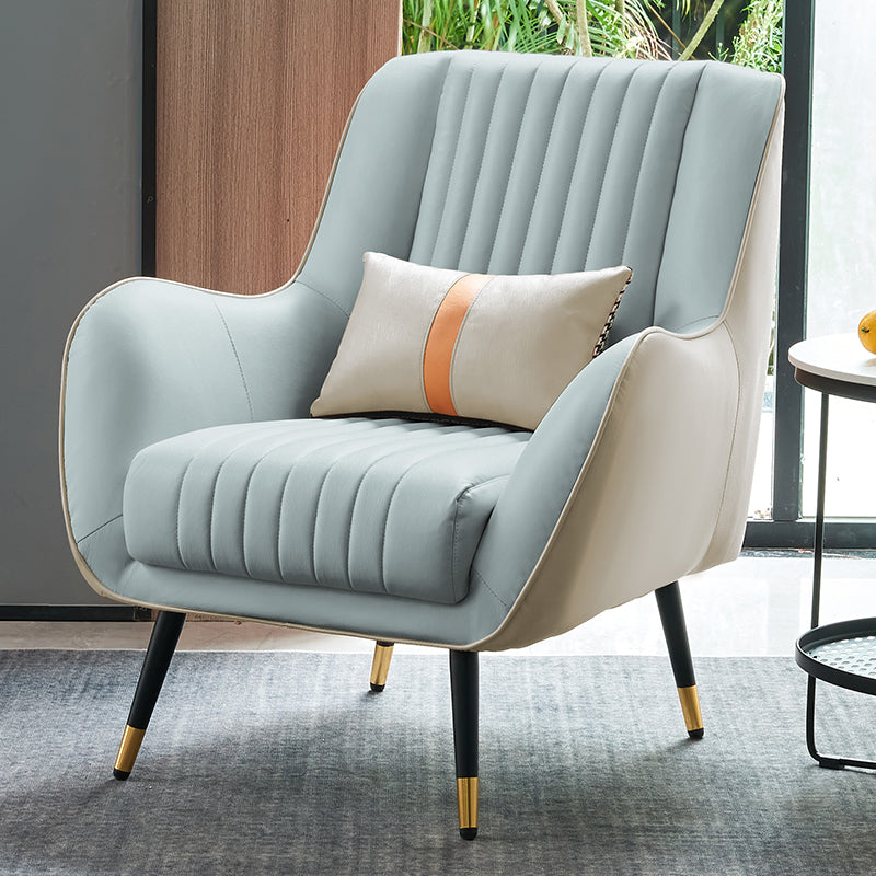 Leather Lounge Chair Arms Included Lounge Accent Chair for Living Room