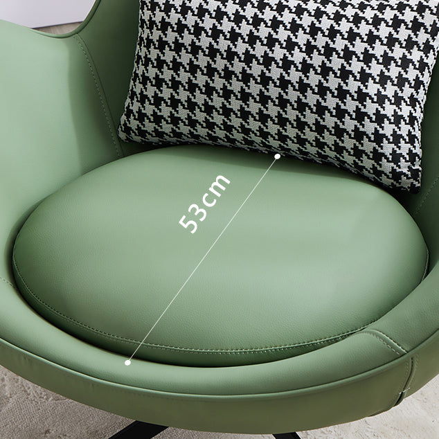 Fixed Back Lounge Chair Water Resistant Ottoman Set with Metal Legs Clearhalo 'Accent Chairs' 'accent_chairs' 'Chairs & Seating' 'furn' 'furn_accent_chairs' 'Furniture' 'Living Room Furniture' 7446601