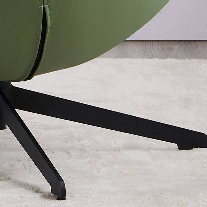 Fixed Back Lounge Chair Water Resistant Ottoman Set with Metal Legs Clearhalo 'Accent Chairs' 'accent_chairs' 'Chairs & Seating' 'furn' 'furn_accent_chairs' 'Furniture' 'Living Room Furniture' 7446605