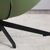 Fixed Back Lounge Chair Water Resistant Ottoman Set with Metal Legs Clearhalo 'Accent Chairs' 'accent_chairs' 'Chairs & Seating' 'furn' 'furn_accent_chairs' 'Furniture' 'Living Room Furniture' 7446605