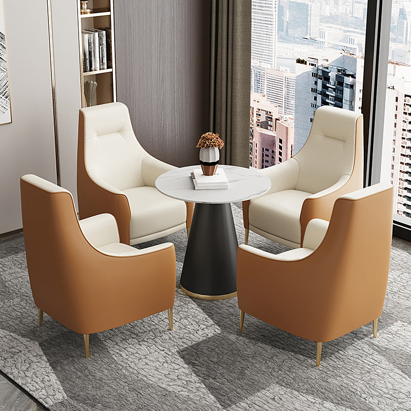 Sedia a sdraio posteriore fisso sedia laterale resistente all'acqua con gambe con tono d'oro