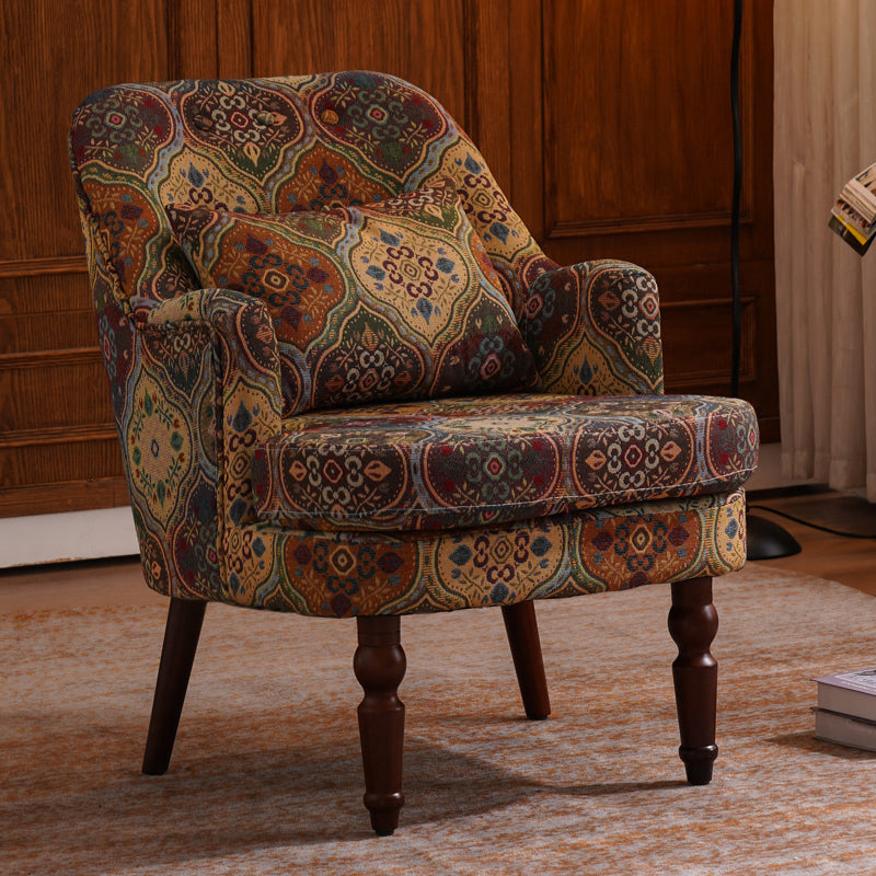 Sedia a sdraio posteriore fisso sedia laterale resistente al legno massiccio con gambe