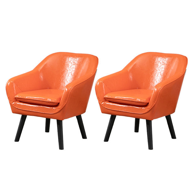 Fester Rückenlagerstuhl Lederseitenstuhl mit festen Holzbeinen