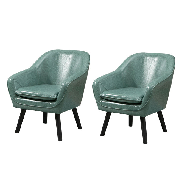 Fester Rückenlagerstuhl Lederseitenstuhl mit festen Holzbeinen