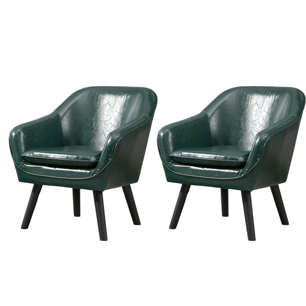 Fester Rückenlagerstuhl Lederseitenstuhl mit festen Holzbeinen