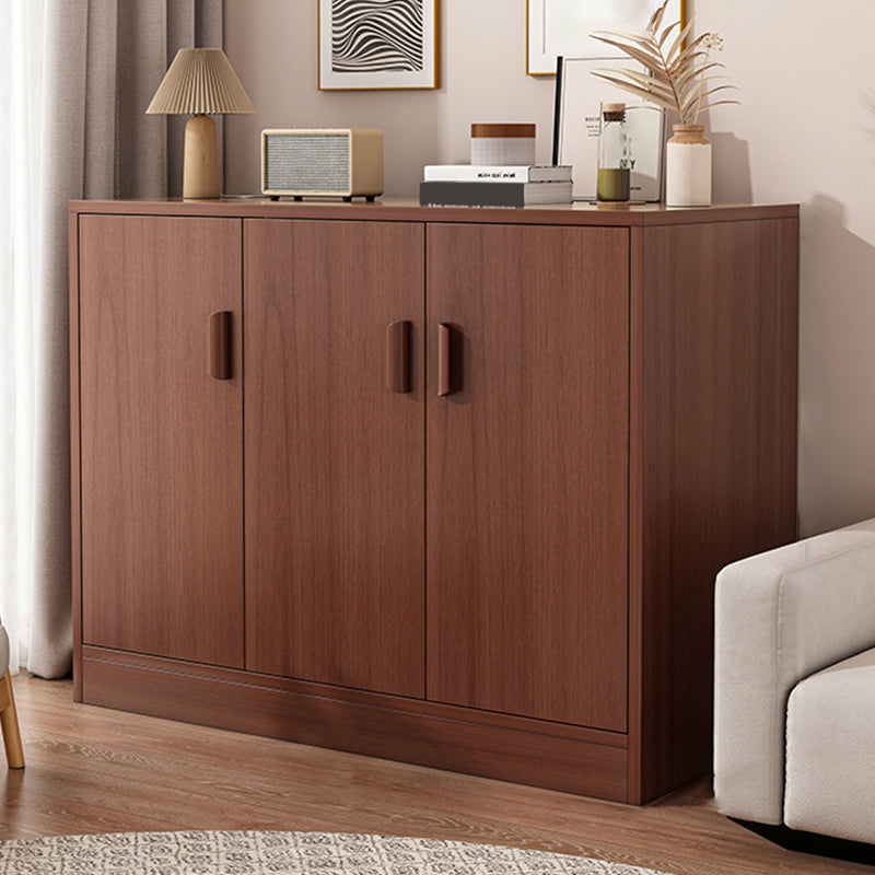 Modern Rectangle Accent Cabinet Bar Pulls Accent Cabinet with Drawer 39.4"L x 15.7"W x 39.4"H Nut-Brown 2 Clearhalo 'Cabinets & Chests' 'cabinets_chests' 'furn' 'furn_cabinets_chests' 'Furniture' 'Living Room Furniture' 7446769