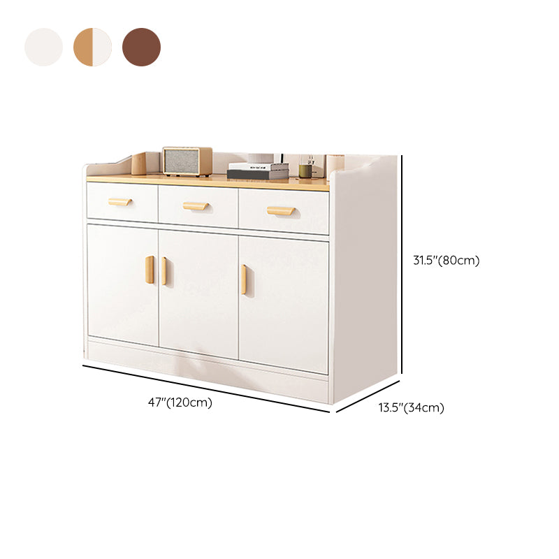 Modern Rectangle Accent Cabinet Bar Pulls Accent Cabinet with Drawer Clearhalo 'Cabinets & Chests' 'cabinets_chests' 'furn' 'furn_cabinets_chests' 'Furniture' 'Living Room Furniture' 7446777