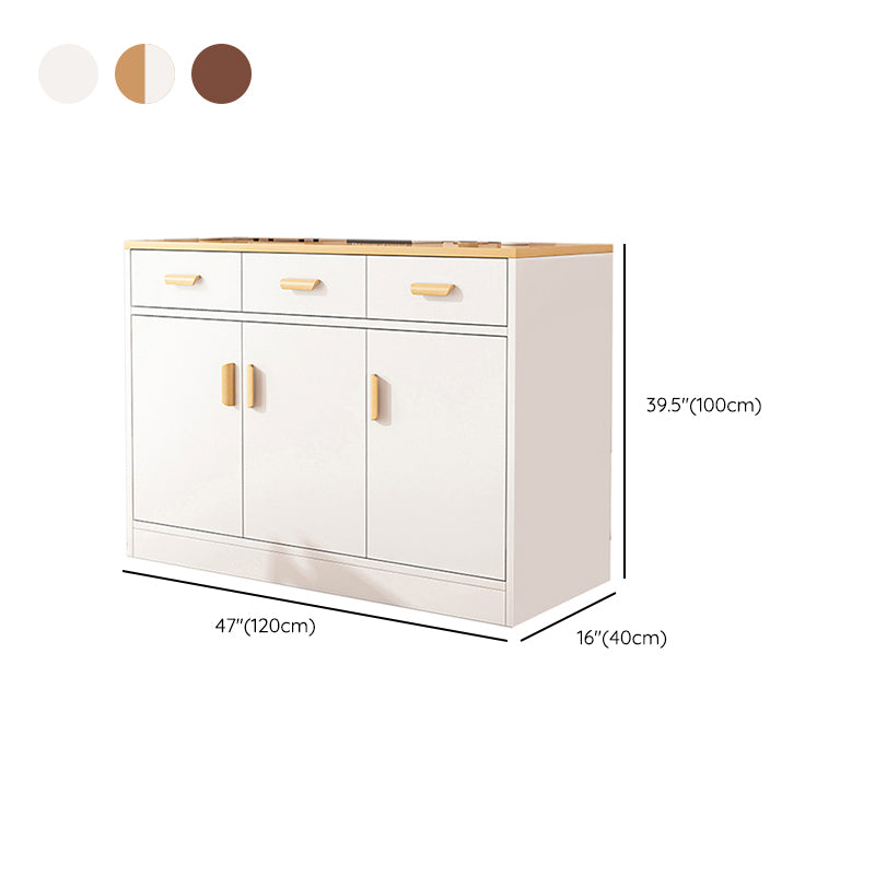 Modern Rectangle Accent Cabinet Bar Pulls Accent Cabinet with Drawer Clearhalo 'Cabinets & Chests' 'cabinets_chests' 'furn' 'furn_cabinets_chests' 'Furniture' 'Living Room Furniture' 7446781