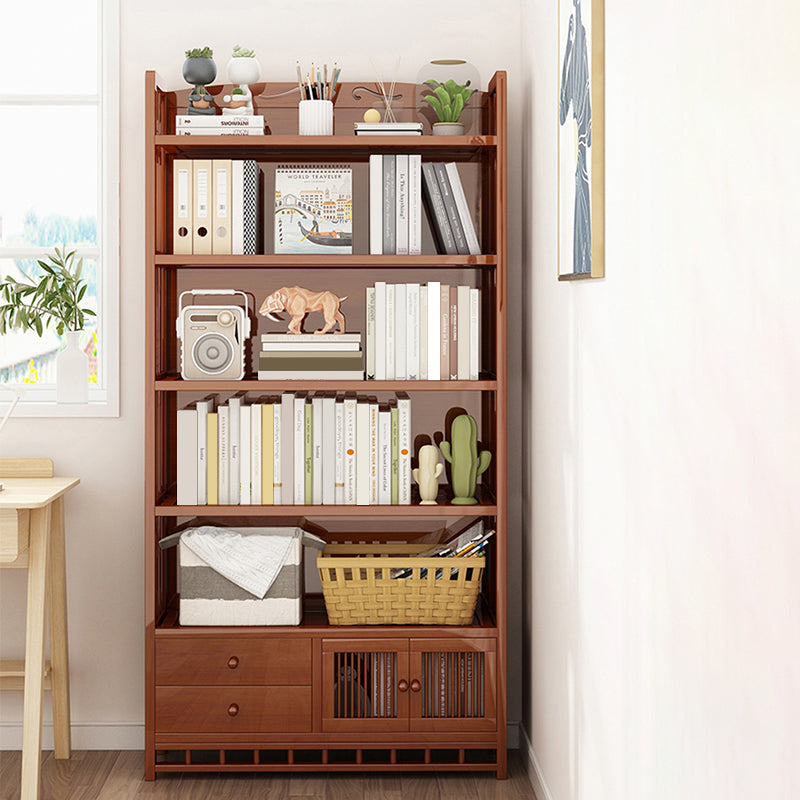 Mid-Century Modern Brown Accent Chest Wood Rectangle Accent Chest with Shelves Clearhalo 'Cabinets & Chests' 'cabinets_chests' 'furn' 'furn_cabinets_chests' 'Furniture' 'Living Room Furniture' 7446785