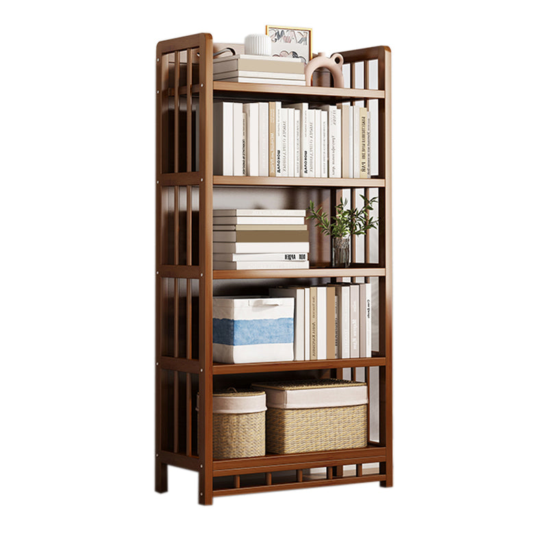 Mid-Century Modern Brown Accent Chest Wood Rectangle Accent Chest with Shelves 19.7"L x 9.8"W x 57.5"H Drawer Not Included Cabinet Not Included Clearhalo 'Cabinets & Chests' 'cabinets_chests' 'furn' 'furn_cabinets_chests' 'Furniture' 'Living Room Furniture' 7446789