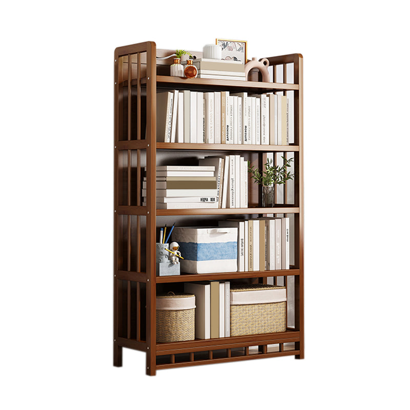 Mid-Century Modern Brown Accent Chest Wood Rectangle Accent Chest with Shelves 27.6"L x 9.8"W x 57.5"H Drawer Not Included Cabinet Not Included Clearhalo 'Cabinets & Chests' 'cabinets_chests' 'furn' 'furn_cabinets_chests' 'Furniture' 'Living Room Furniture' 7446791