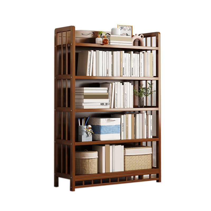 Mid-Century Modern Brown Accent Chest Wood Rectangle Accent Chest with Shelves 35"L x 10"W x 57"H Drawer Not Included Cabinet Not Included Clearhalo 'Cabinets & Chests' 'cabinets_chests' 'furn' 'furn_cabinets_chests' 'Furniture' 'Living Room Furniture' 7446793