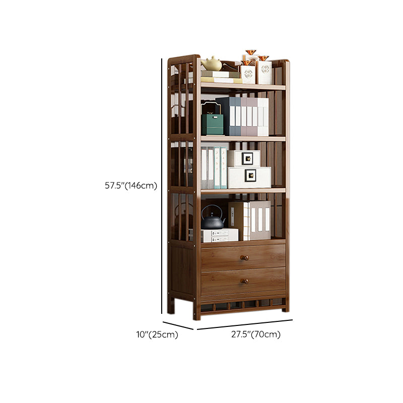 Mid-Century Modern Brown Accent Chest Wood Rectangle Accent Chest with Shelves Clearhalo 'Cabinets & Chests' 'cabinets_chests' 'furn' 'furn_cabinets_chests' 'Furniture' 'Living Room Furniture' 7446828