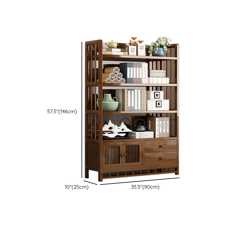 Mid-Century Modern Brown Accent Chest Wood Rectangle Accent Chest with Shelves Clearhalo 'Cabinets & Chests' 'cabinets_chests' 'furn' 'furn_cabinets_chests' 'Furniture' 'Living Room Furniture' 7446830