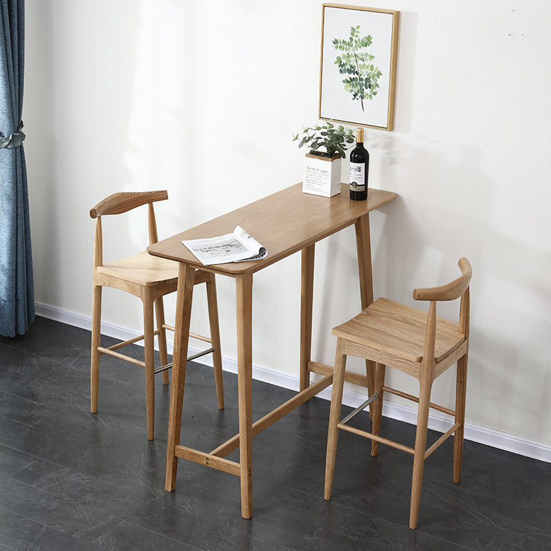 Solid Wood Counter Height Dining Table Modern Patio Bar Table Clearhalo 'Bar Furniture' 'Bar Tables' 'bar_tables' 'furn' 'furn_bar_tables' 'Furniture' 'Kitchen & Dining Furniture' 7448724