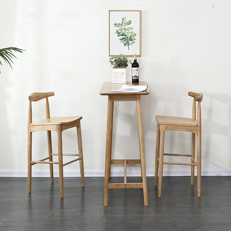Solid Wood Counter Height Dining Table Modern Patio Bar Table Clearhalo 'Bar Furniture' 'Bar Tables' 'bar_tables' 'furn' 'furn_bar_tables' 'Furniture' 'Kitchen & Dining Furniture' 7448727