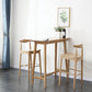 Solid Wood Counter Height Dining Table Modern Patio Bar Table Clearhalo 'Bar Furniture' 'Bar Tables' 'bar_tables' 'furn' 'furn_bar_tables' 'Furniture' 'Kitchen & Dining Furniture' 7448734