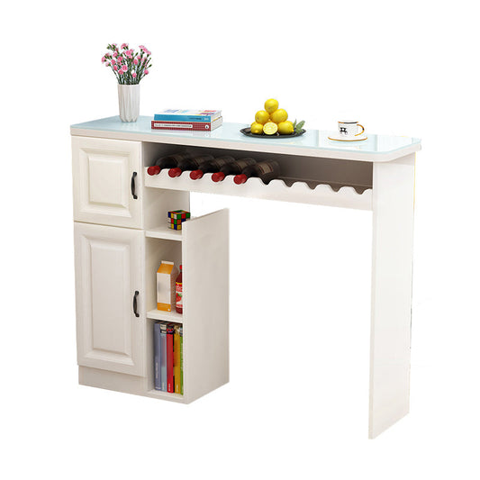 Mesa de comedor de barra contemporánea mesa de mostrador de rectángulo interior